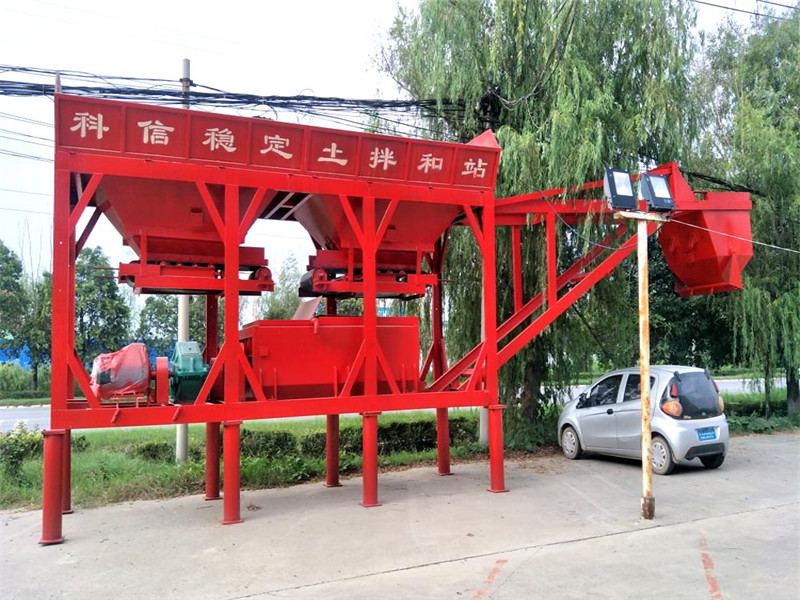 WBZ300穩(wěn)定土拌合站安裝，水穩(wěn)拌合站廠家介紹